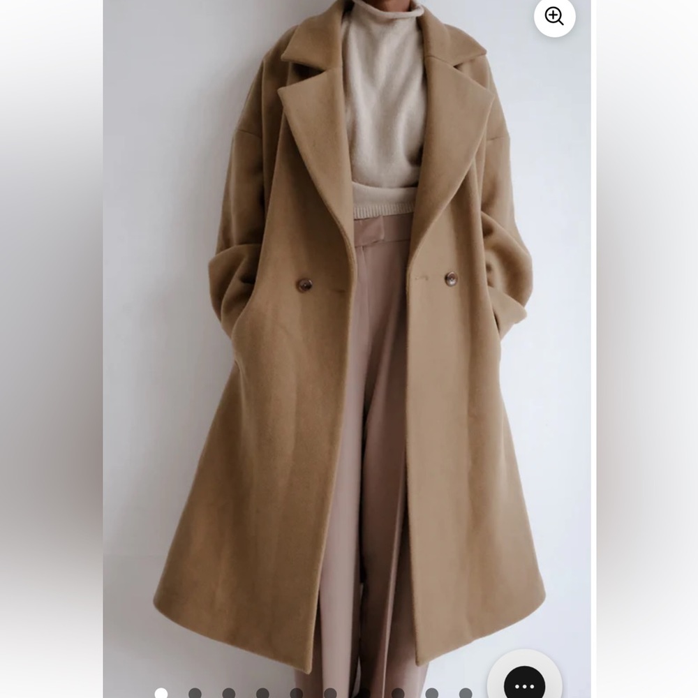 Re Ona Brooklyn Wool Camel Coat NWT - S/M